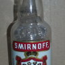 минибутылка на 0,05л пустая  Smirnoff-1