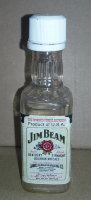 минибутылка на 0,05л пустая Jim Beam