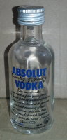 минибутылка на 0,05л пустая  Absolut Vodka